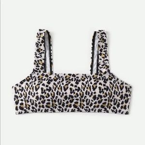 Cheetah Print Bikini Top